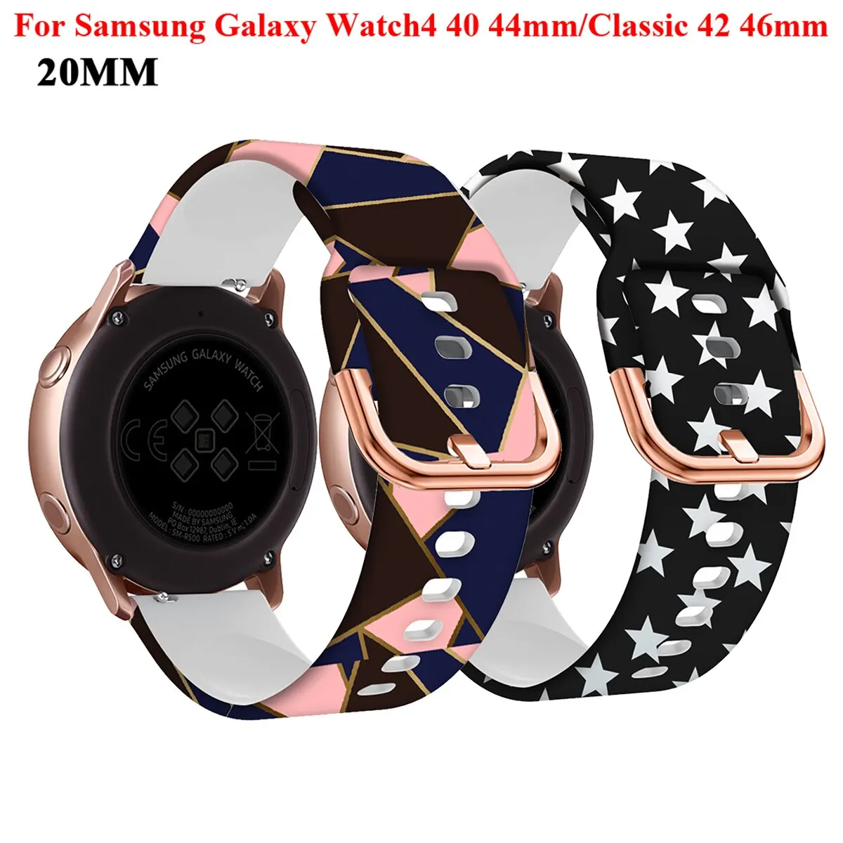 Ersatz-Smartwatch-Armbänder für Samsung Galaxy Watch 5 Pro/4 44 40 mm Silikon-Armband Watch 4 Classic 46 42 mm Armband
