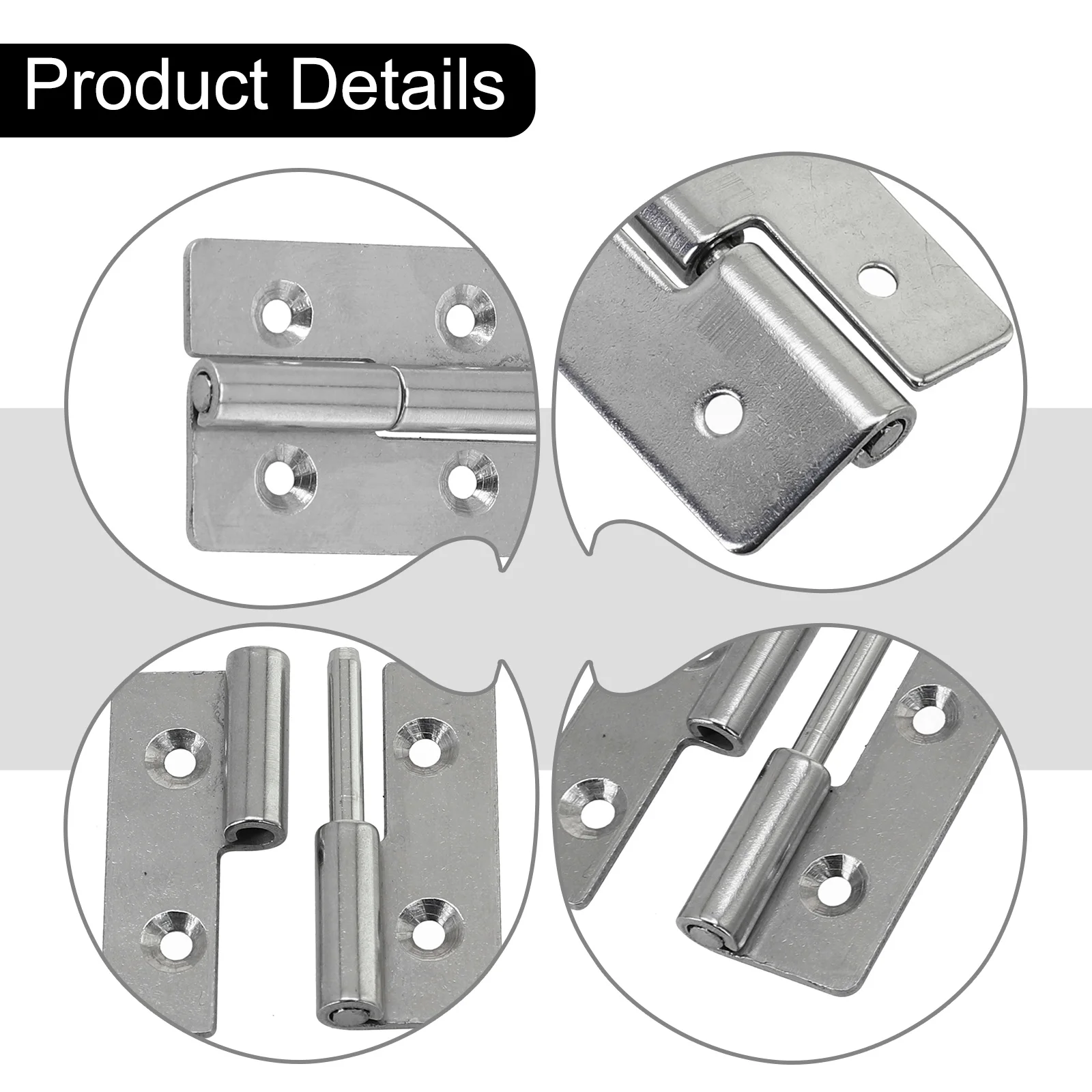 1PC Detachable Hinge Slip Joint Flag Lift Off Detachable Door For Stainless Steel Removable Hinge Heavy-duty Swing Hinge ﻿