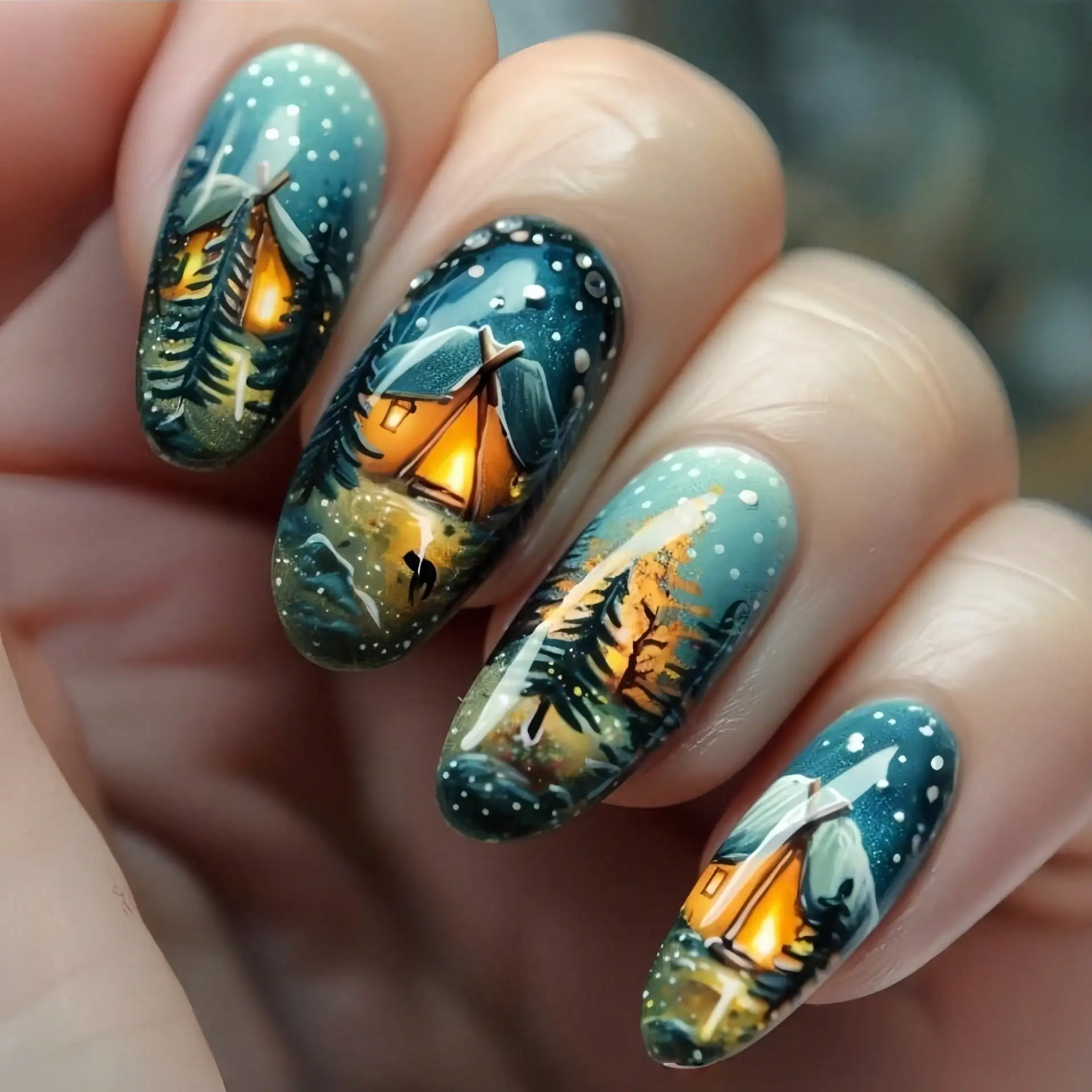 

Jelly Glue + Rubber StripJelly Glue + Rubber StripWinter Snow House Long Square-Shaped Nail Stickers, Fashionable Nail Stickers,