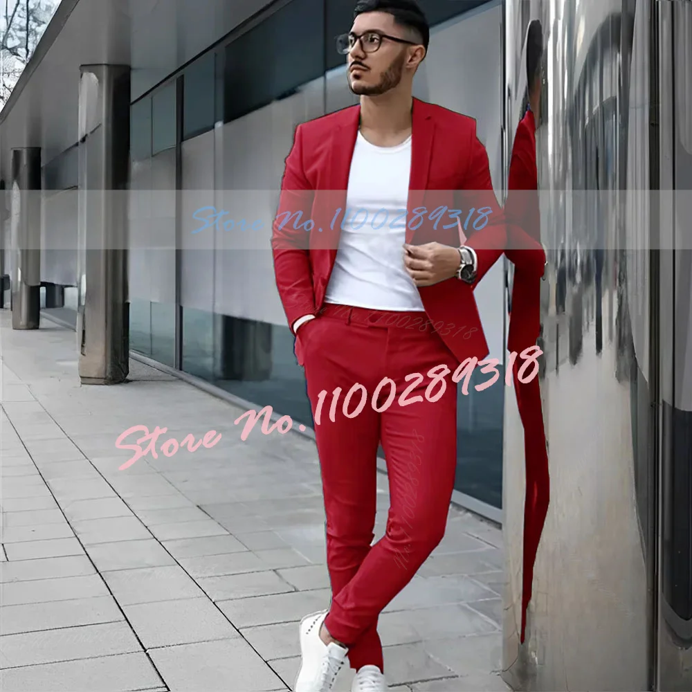 Grijs Herenpak 2-delig Pak Zomer Casual Jasje Broek Formele Bruiloft Smoking Bruidegom Kleding Op Maat Kleur Blazer XS-5XL