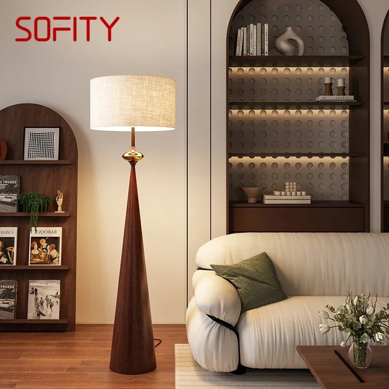 SOFITY مصباح أرضي معاصر فاخر لغرفة المعيشة وغرفة النوم والدراسة فيلا فندق LED إبداع عتيق ديكور قائم