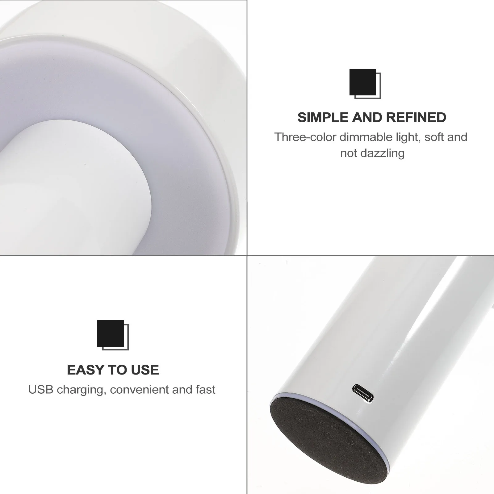 

Mushroom Night Light USB Rechargeable Table Lamp for Bedroom Bedside Desktop Lamp Bedroom Night Light Desk Lamps for Home Office