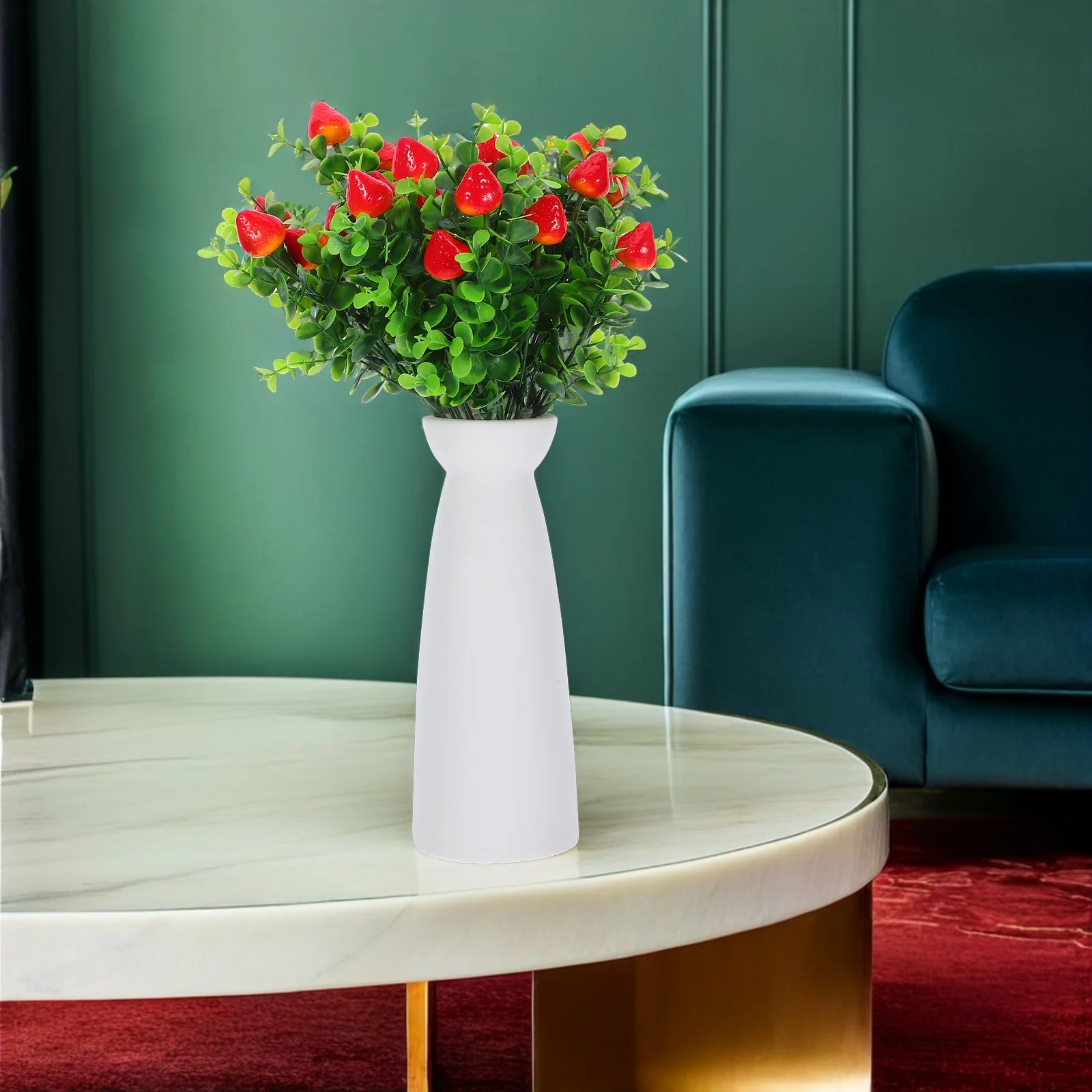 

8 Pcs Simulated Fruit Bunch Decor Artificial Eucalyptus Stem Faux Fake Creative Fruits Ornaments Picks Decorate