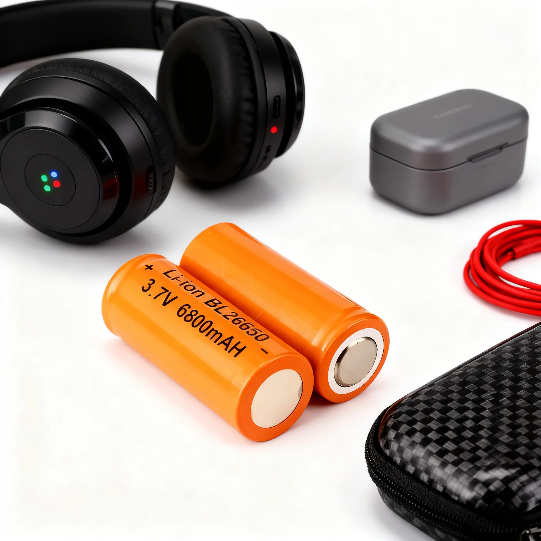 

6800mAh 26650 Rechargeable Lithium Battery 3.7V High Capacity Li-ion Cell for Flashlight/Torch Long Lasting Power Bulk