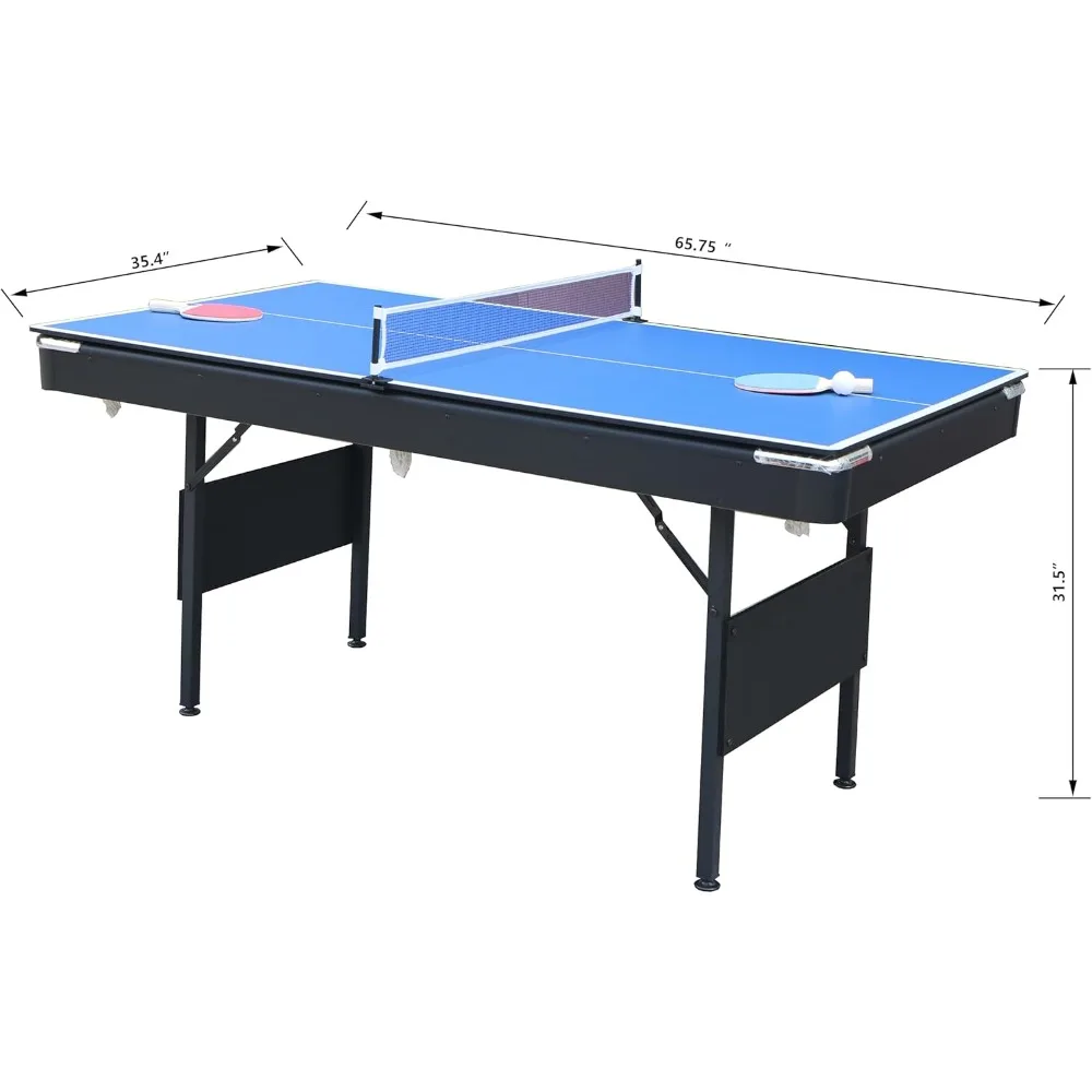 Billiards table foldable billiards table, multifunctional 3-in-1 portable billiards table set table tennis table, game room