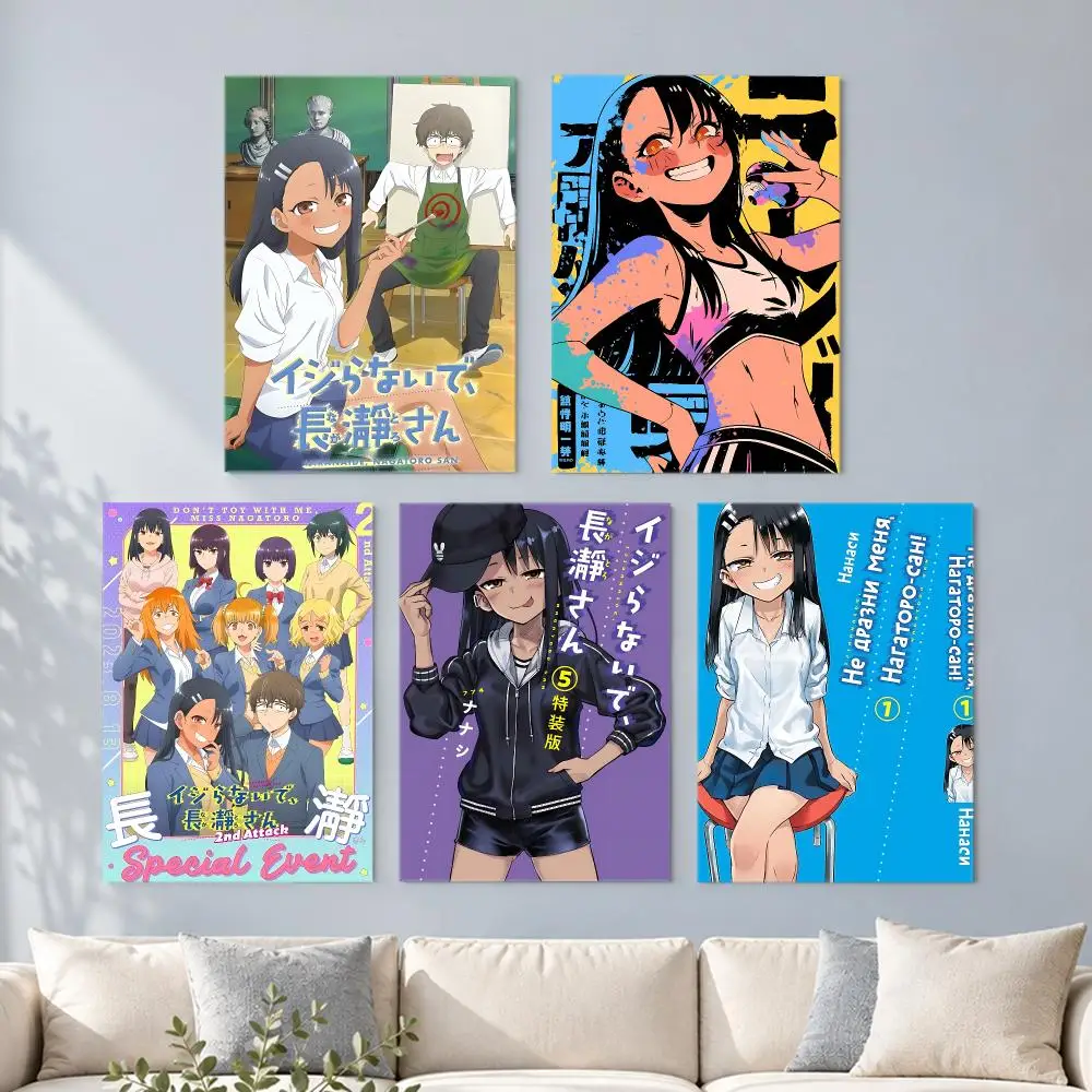 anime Nagatoro San Poster HD Poster Printing Self Adhesive Poster for Living Room Bedrooms Home Decor Gift