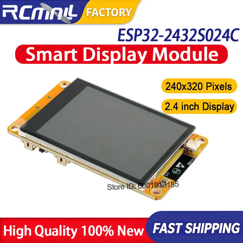 ESP32-2432S024C 2.4 Inch Smart LCD Display Module Capacitive Touch Screen 240x320 Wireless BT Compatible with Arduino Home