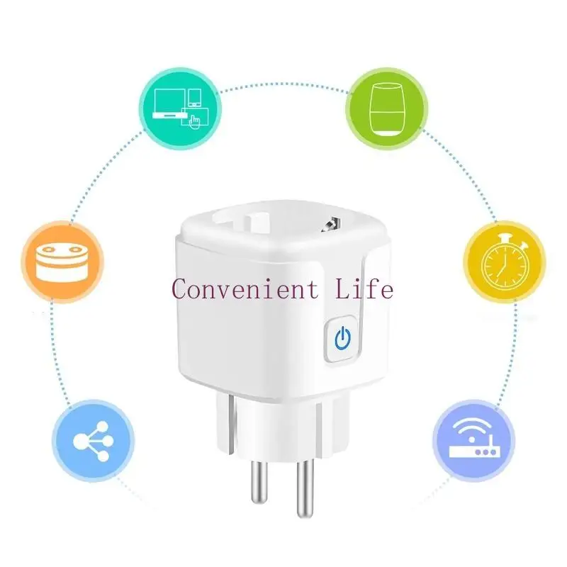 L1EE Tuya Wifi for Smart Socket EU 16A 20A Alexa Voice Remote Timer Plug for Smart Home Via for Smart Life Real-time Power Mo