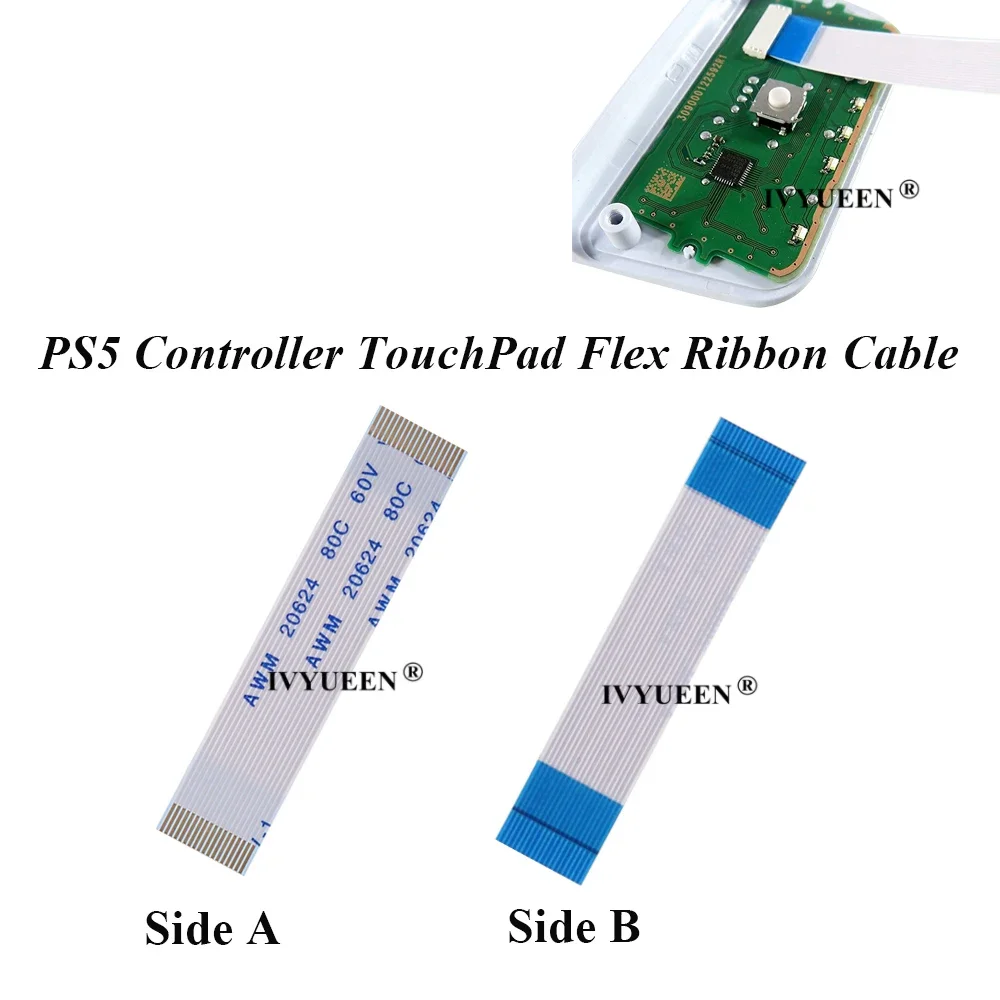 Ivyueen L2 R2มอเตอร์เชื่อมต่อริบบิ้นสายแพสำหรับ PlayStation 5 PS5ตัวควบคุม BDM-010ทัชแพดสายต่อบอร์ด PCB