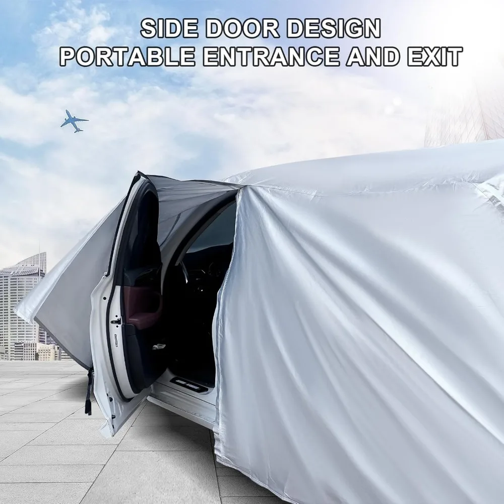 Universal 6-Layer Car Cover for SUVs up to 190", All-Weather Protection, Waterproof, UV-Resistant