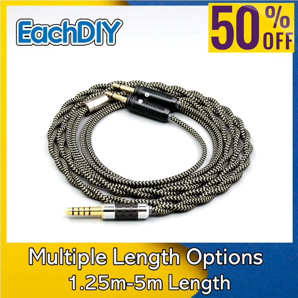 

2 Core 2.8mm Litz OFC Earphone Shield Braided Cable For Focal Clear Elear Elex Elegia Stellia Celestee radiance LN008460