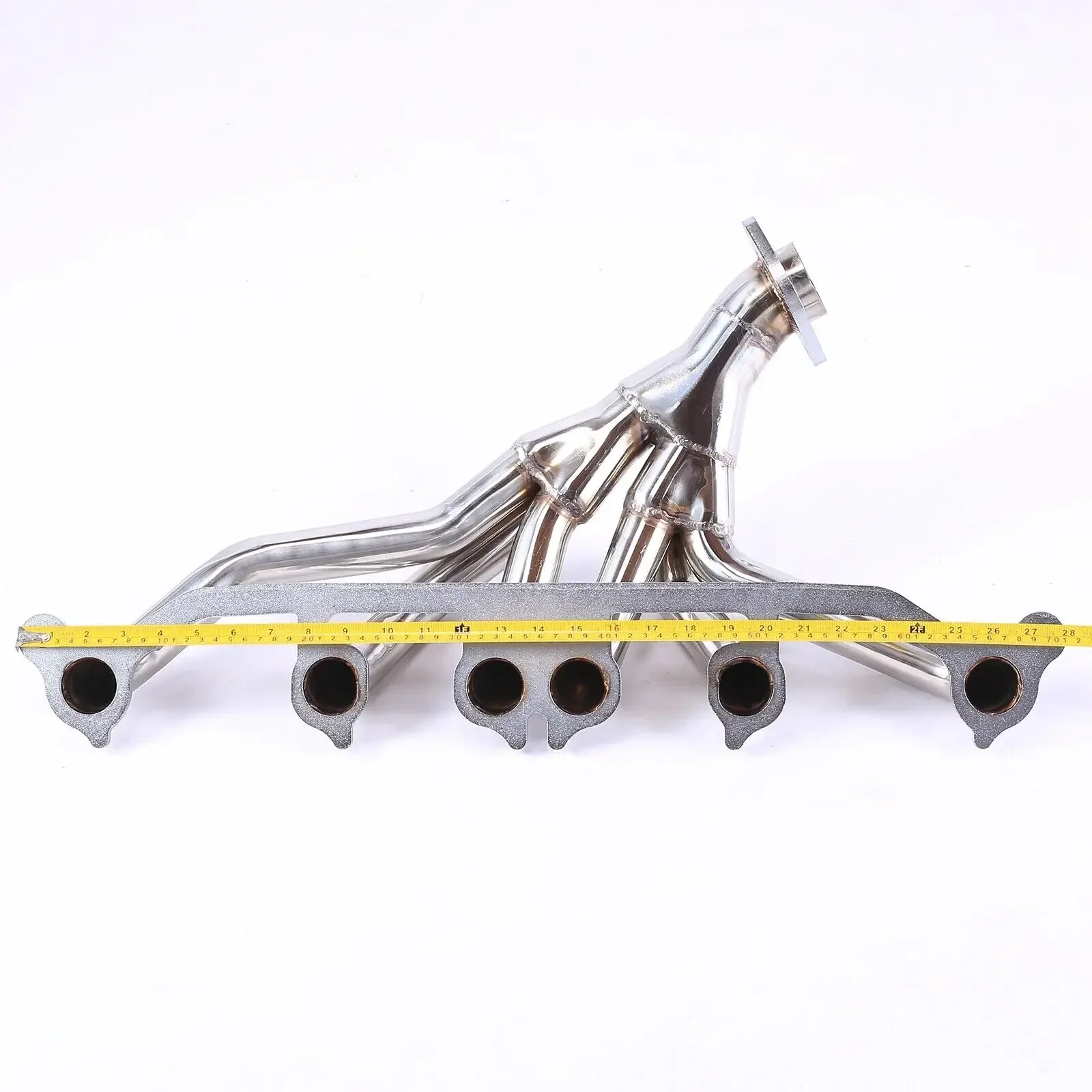 Stainless Steel Manifold Header Exhaust For 1991-1999 Jeep Wrangler YJ TJ Cherokee XJ Grand Cherokee ZJ 4.0L 6CYL Sliver 3