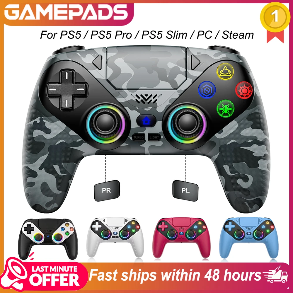 PlayStation For Playstation 5 Wireless Controller,RGB Light Gamepad, With Turbo Dual Sense Vibrate Programming Gaming Controller PS5Console - Aliexpress Deal