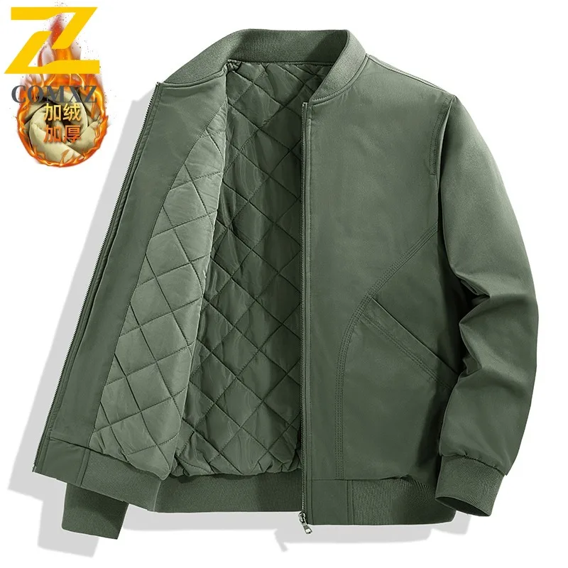 

COMXZ бейсбольный воротник, повседневная мужская стеганая куртка, легкое пальто, модная уличная дорожная морозостойкая зимняя новая одежда