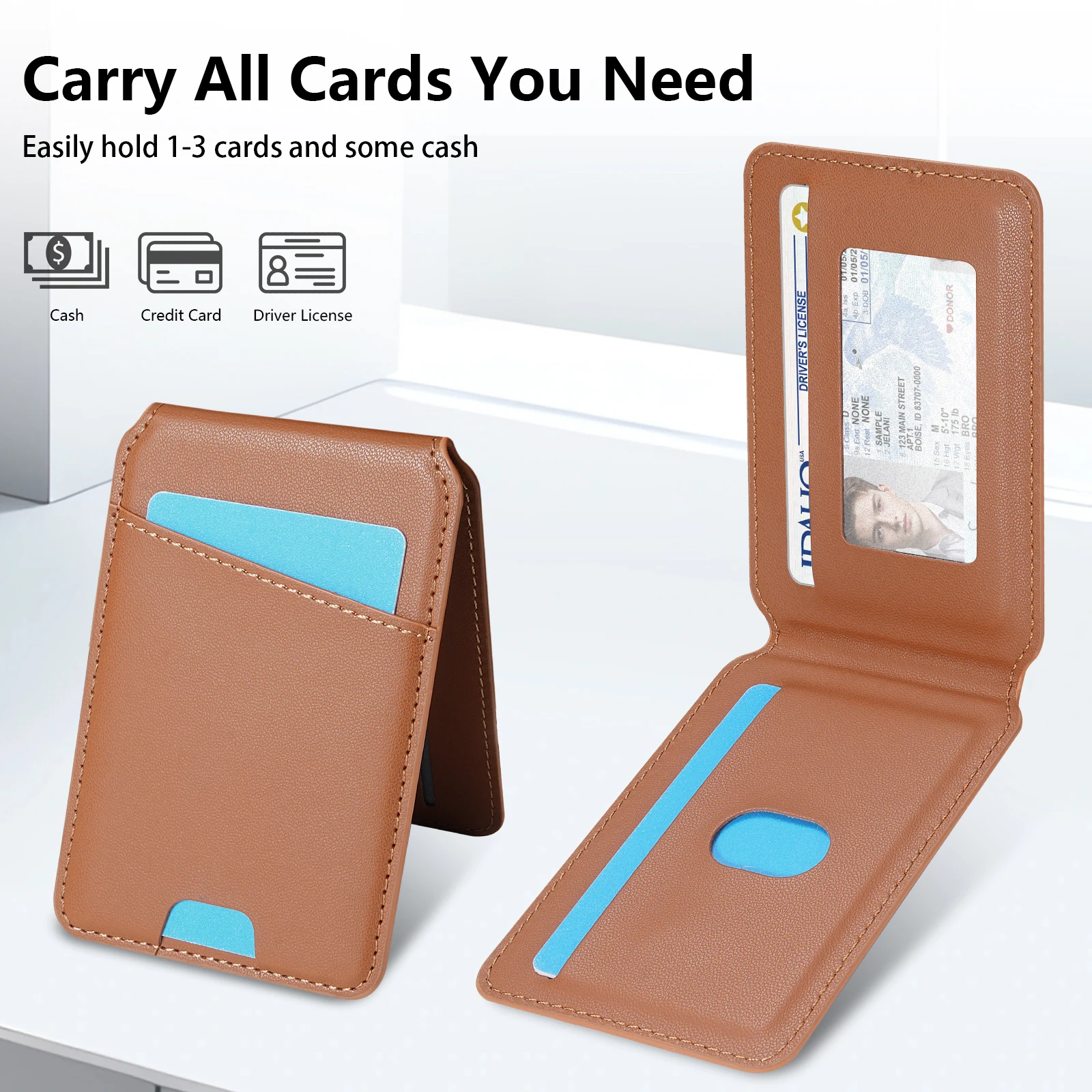2 in 1 Detachable Vertical Cards Solt Wallet Leather Case For Samsung Galaxy S24 FE S25 Ultra S23 Plus S22 S21 A16 A55 A15 Cover