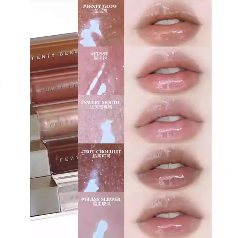 Fenty Beauty-palo de contorno adecuado para tonos de piel asiáticos, resaltador de diamante 3D, lápiz labial en polvo suelto que cubre líneas de labios