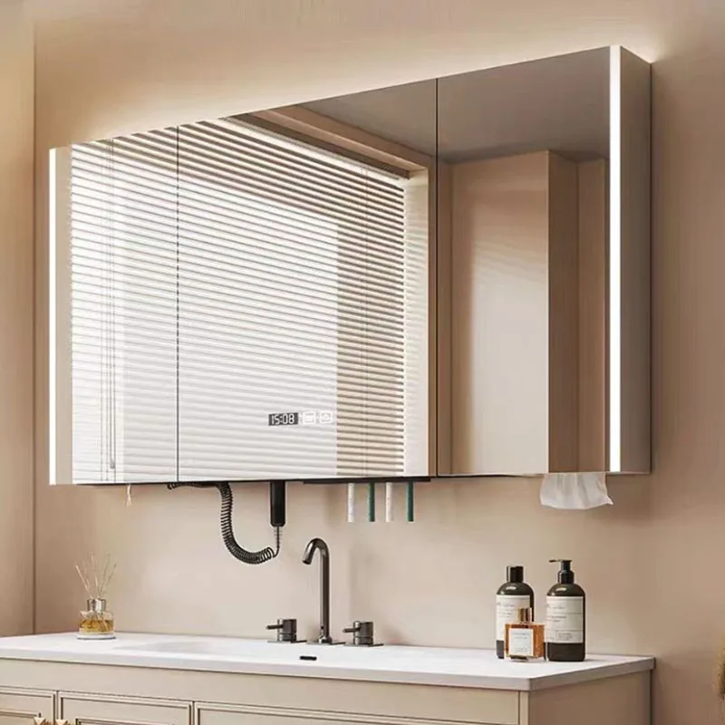 

Storage Organizer Mirror Cabinets Hanging Wall Safe Luxury Smart Mirror Cabinets Bathroom Armarios Espejo Bedroom Furniture