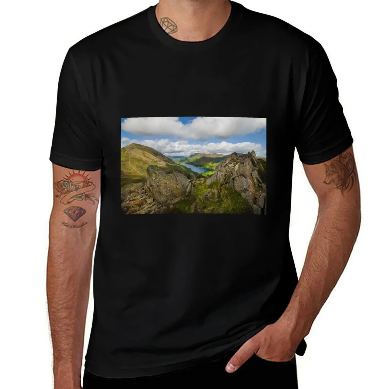 Buttermere from Haystacks T-Shirt graphic t shirts for man T-Shirt