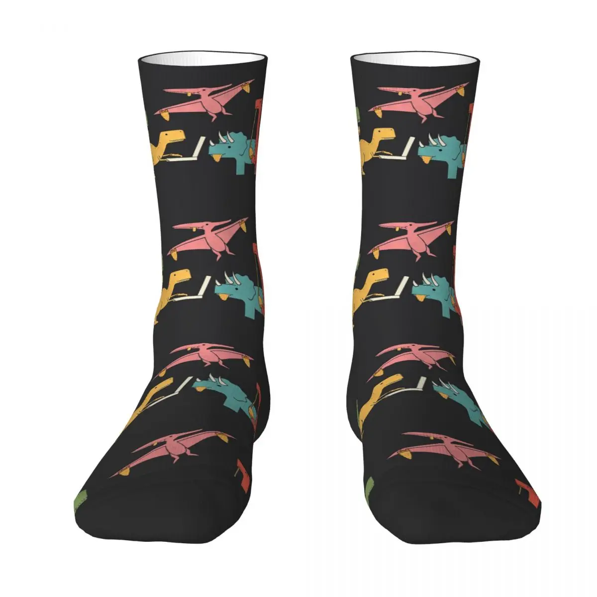 

Pizza Dinos Socks Harajuku Sweat Absorbing Stockings All Season Long Socks Accessories for Unisex Birthday Present