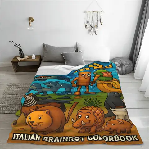 इटालियन ब्रेनरोट कंबल सुपर गर्म पैटर्न आलीशान फेंक कंबल लड़कियों लड़कों सोफे कुर्सी सोफा बिस्तर फलालैन बेडस्प्रेड बिस्तर कवर के लिए 8 best sales सर्दियों का कंबल - №8