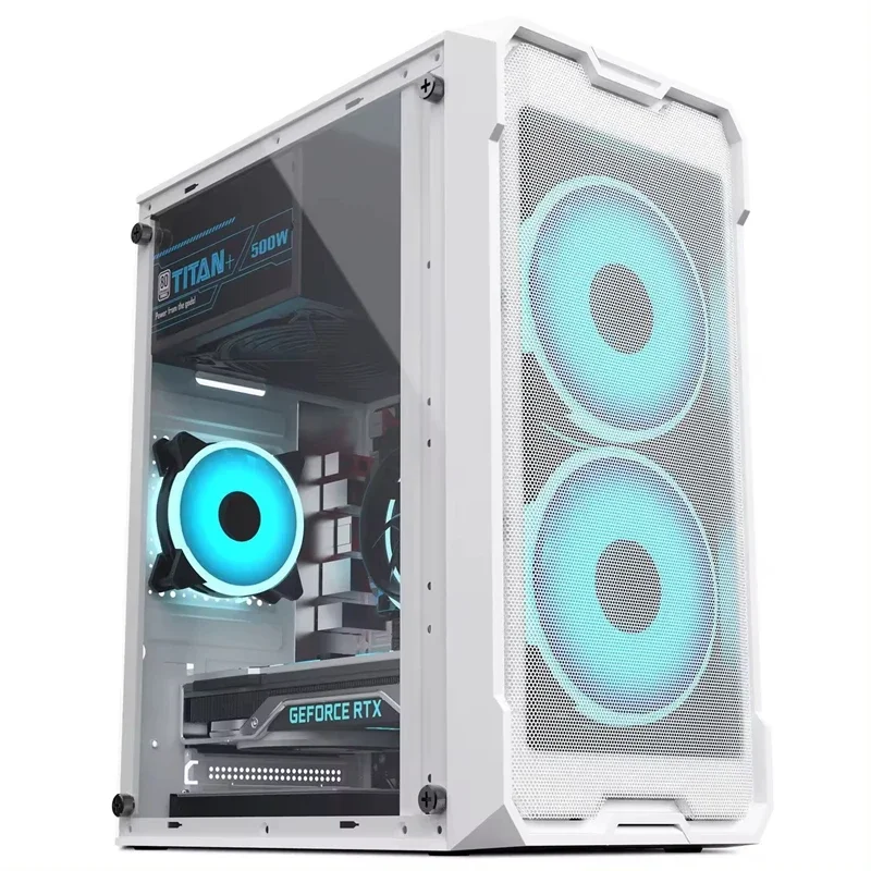 full gaming pc with gpu custom computer set equipment desktops prebuilt wholesale build desktop gamer pc rx580 gpu