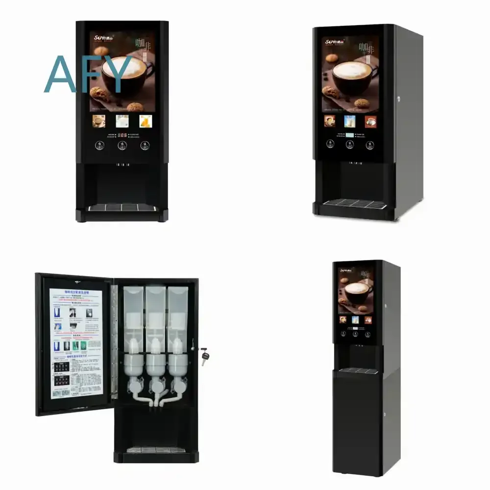 E-30S for Automatic Hot Instant Coffee Machine and Milk Tea Vending Machine for Commercial Use with 3 Beverage Options coffee