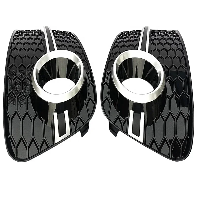 

Pair of Front Lower Bumper Fog Light Cover Grill Front Fog Lamp Grille For Audi Q5 2013 2014 2015 2016 2017 Fog Light Frame