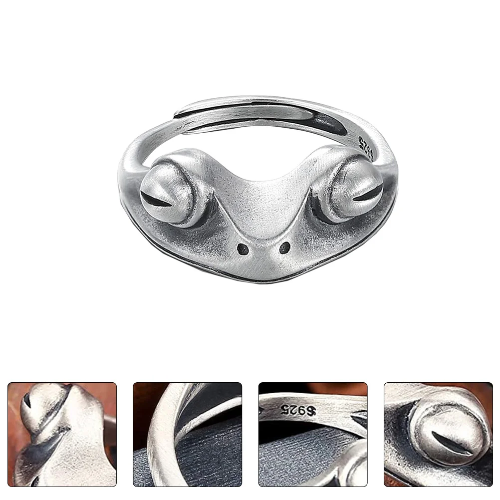 

1Pcs Adjustable Open Ring Silver Stylish Creative Finger Jewelry Chic Unisex Metal Ring Trendy Fashionable Gift for Anniversary