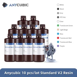 10kg ANYCUBIC 405nm UV Standard Resin V2 For Photon 3D Printer Mono X Printing Material LCD UV Photosensitive Resin