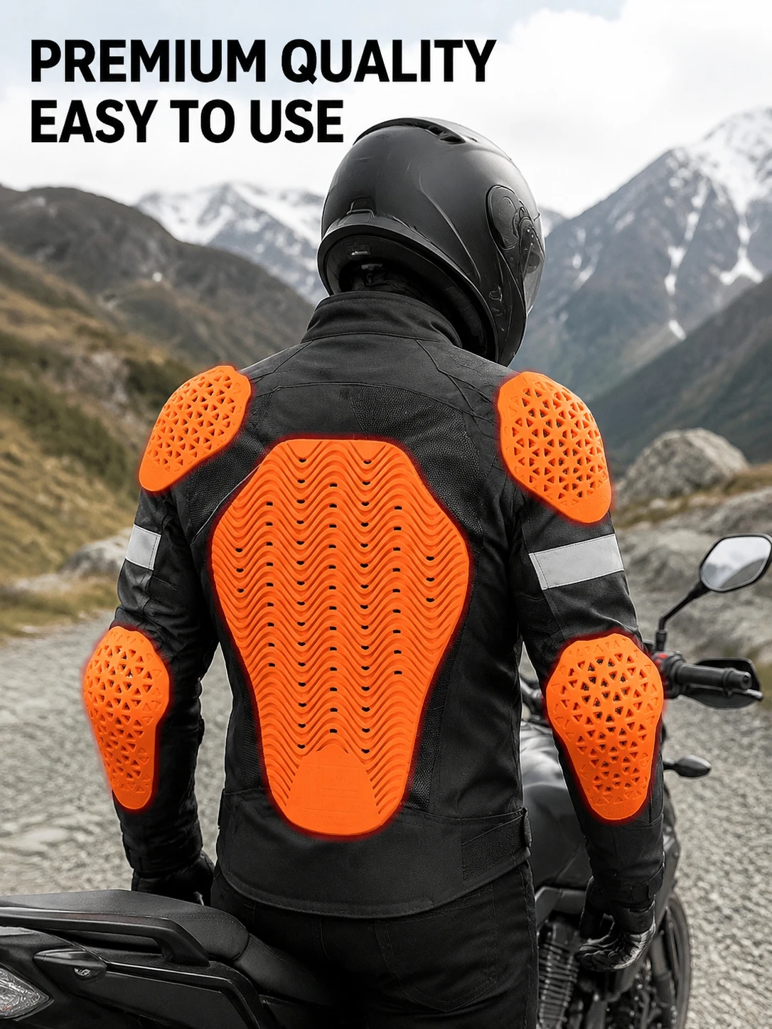 CE Level 2 Motorcycle Full Body Armor Set Slow Rebound Back Elbow Knee Hip Shoulder Pads for Riding Jacket Men Women