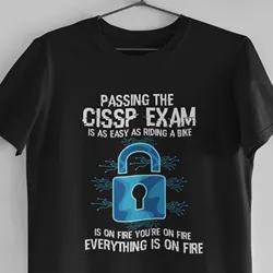 Cybersecurity T Shirt Cyber Security Passing The Cissp Exam