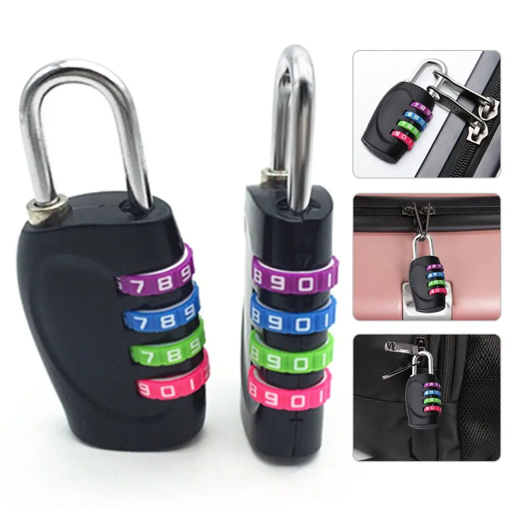 Anti-saw Multifunctional Zinc Alloy Combination Padlock Color Padlock Window Door 4-digit Number Password Lock