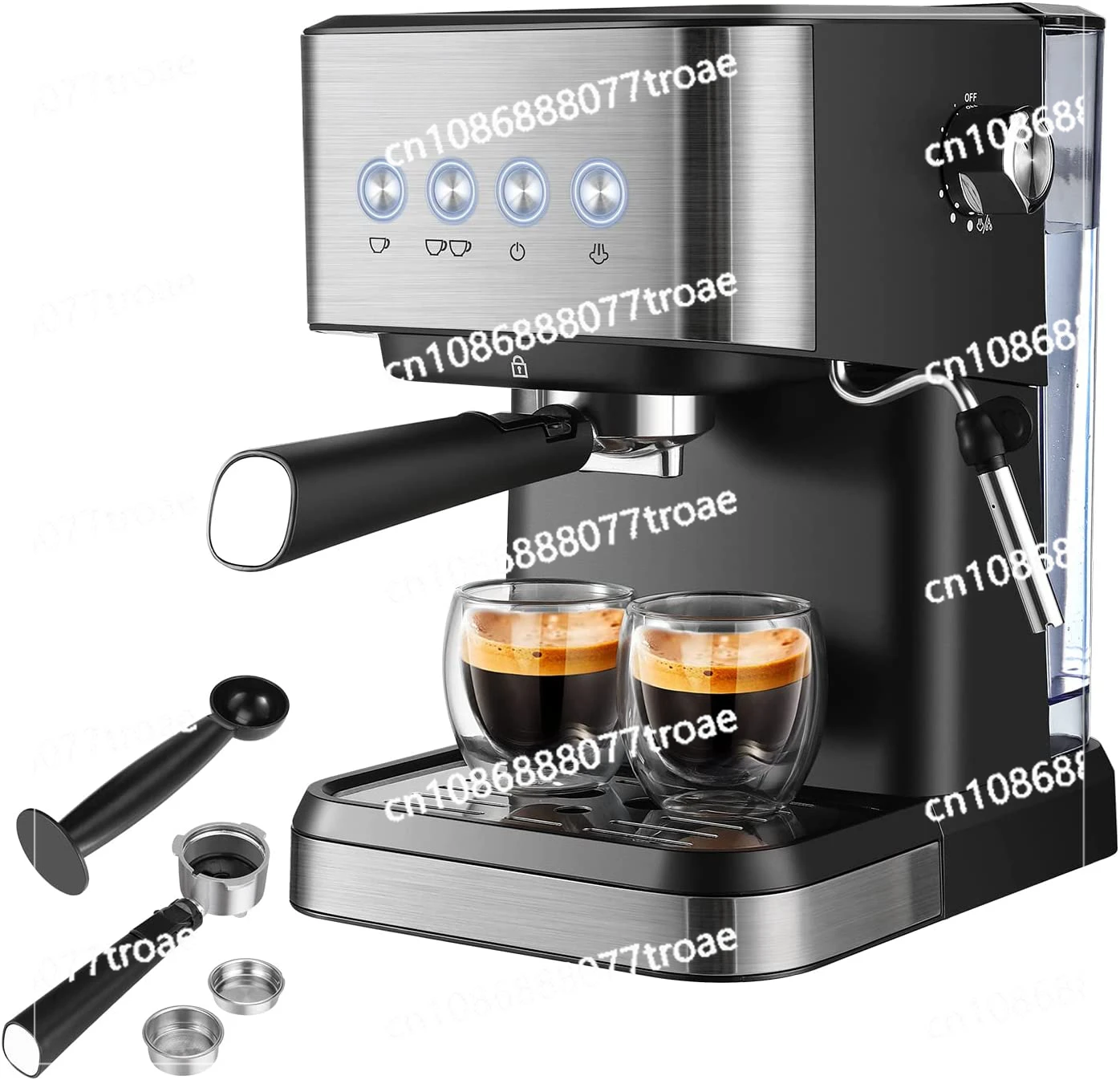 Semi automatic concentrated high-pressure extraction milk froth coffee machine