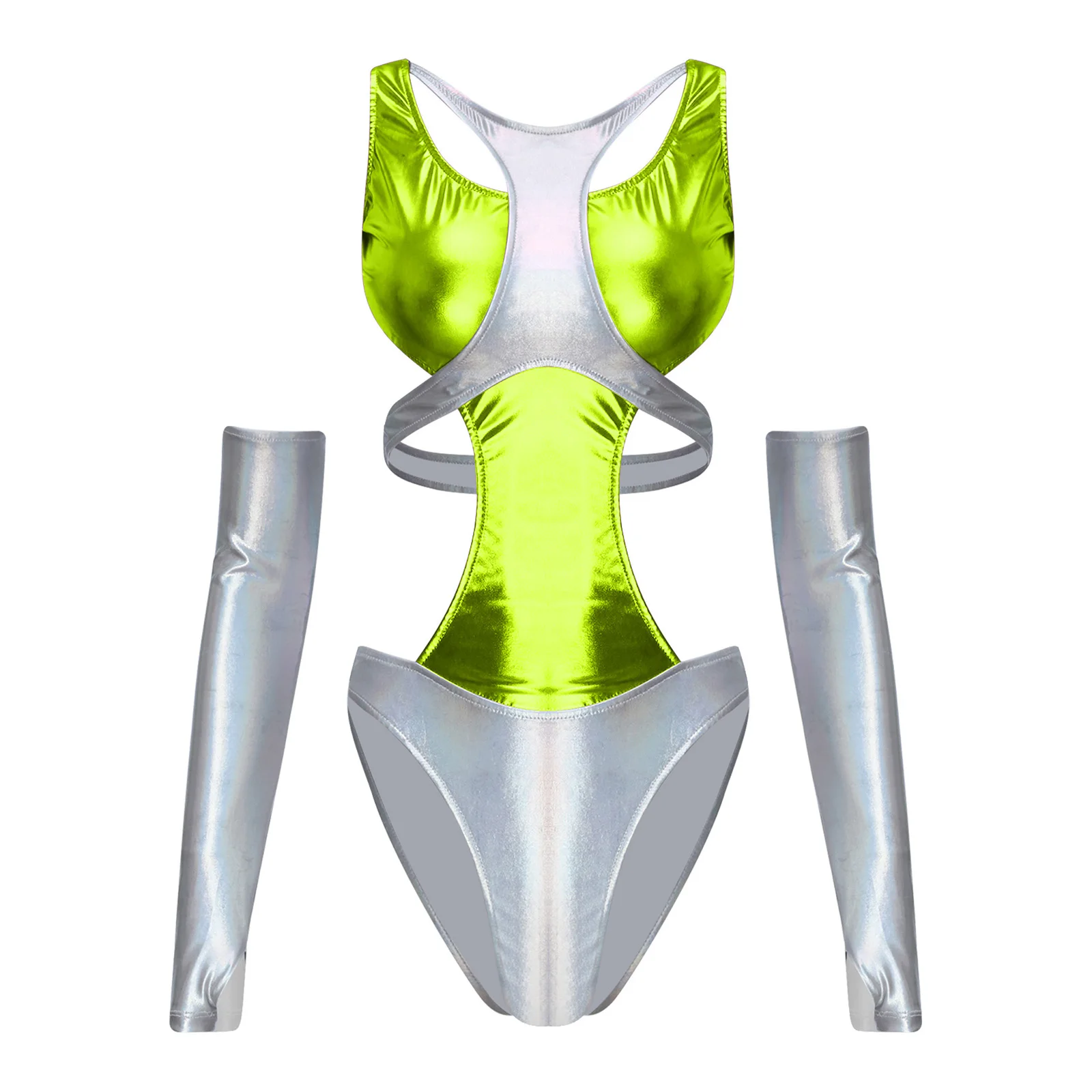 بدلة نسائية لامعة لرائد الفضاء، ملابس فضائية معدنية للبالغين، بدلات الفضاء الخارجي، أزياء تنكرية لحفلات الهالوين