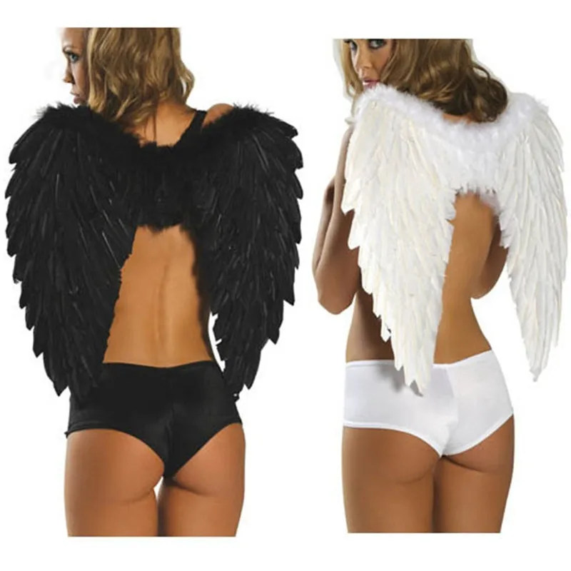 Party Accessories Angel Feather Wings Halloween Costume Cosplay Dress Up Wings Christmas Stage Performance Decoration Props