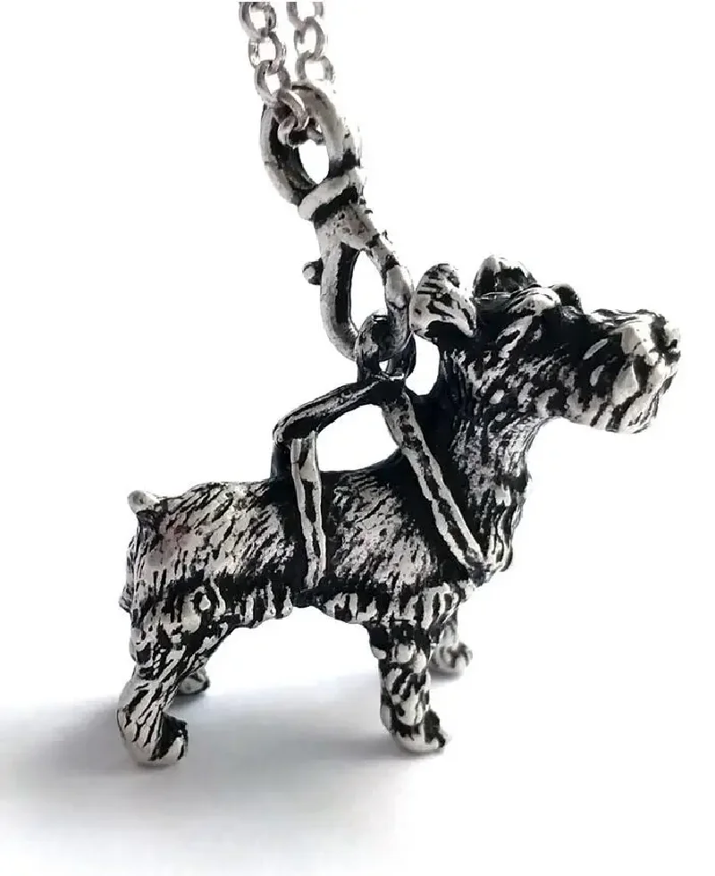 Boho Chic 3D Miniature schnauzer Necklace