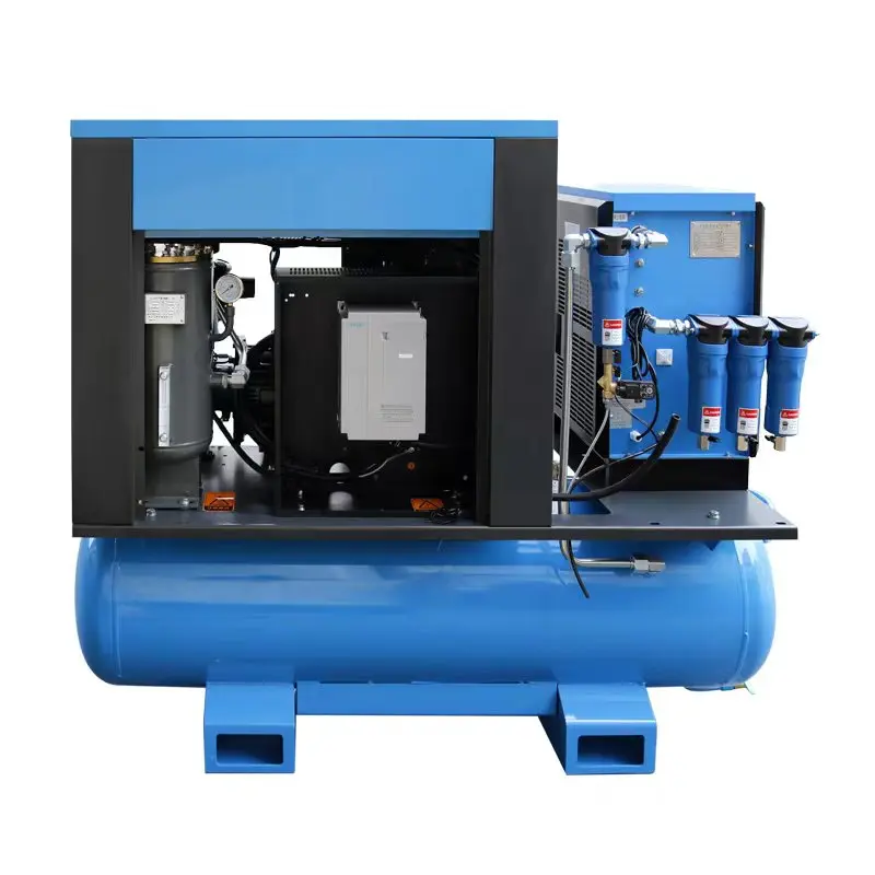 Permanent Magnet Screw Compressor Low Maintenance Constant Pressure For Packaging Textile Plant Assembly Pneumatic Tools