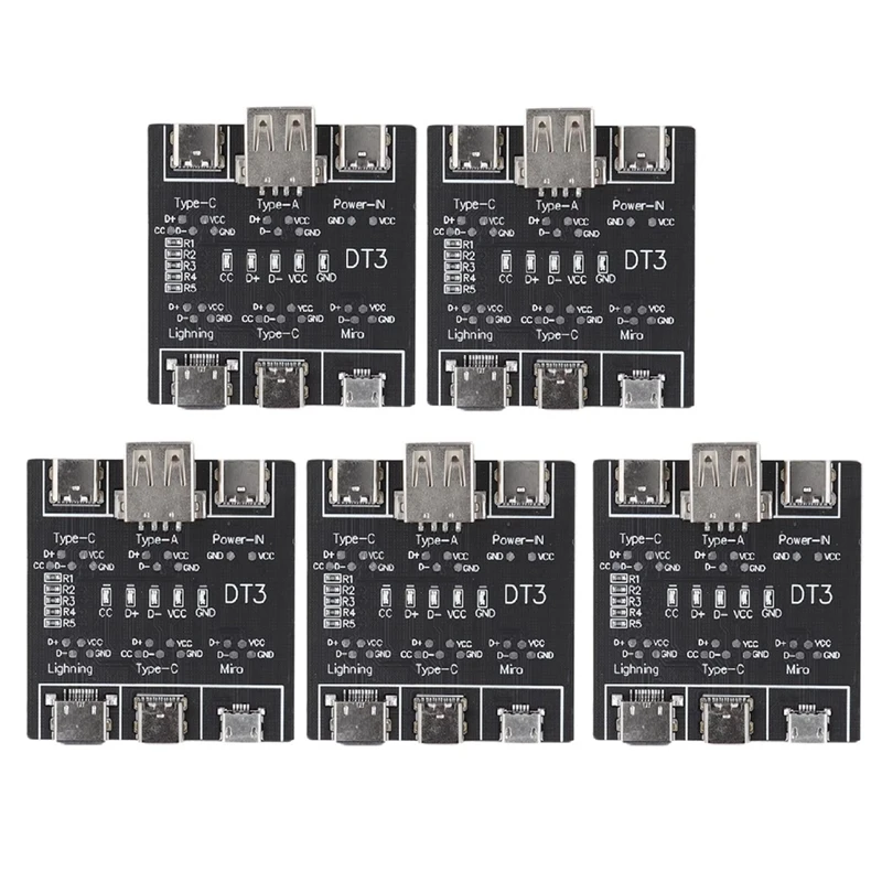 ABKP-DT3 Плата обнаружения кабеля передачи данных Тестер USB-кабеля USB Type-C Плата осмотра кабеля передачи данных USB-кабеля