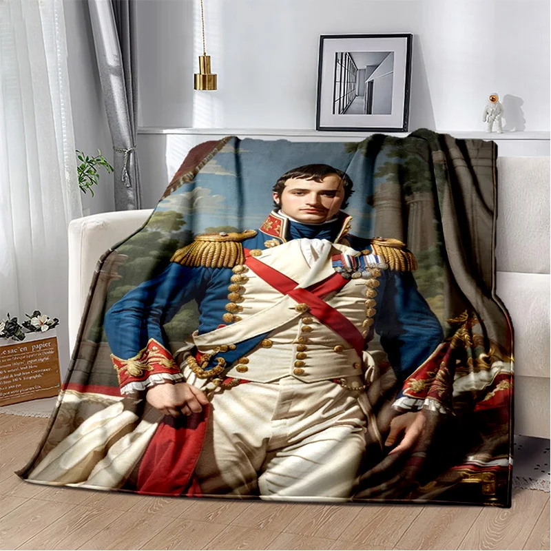 Napoleon Bonaparte printed blanket, French Emperor, Italian King, sofa cover blanket, blanket, bedsheet blanket