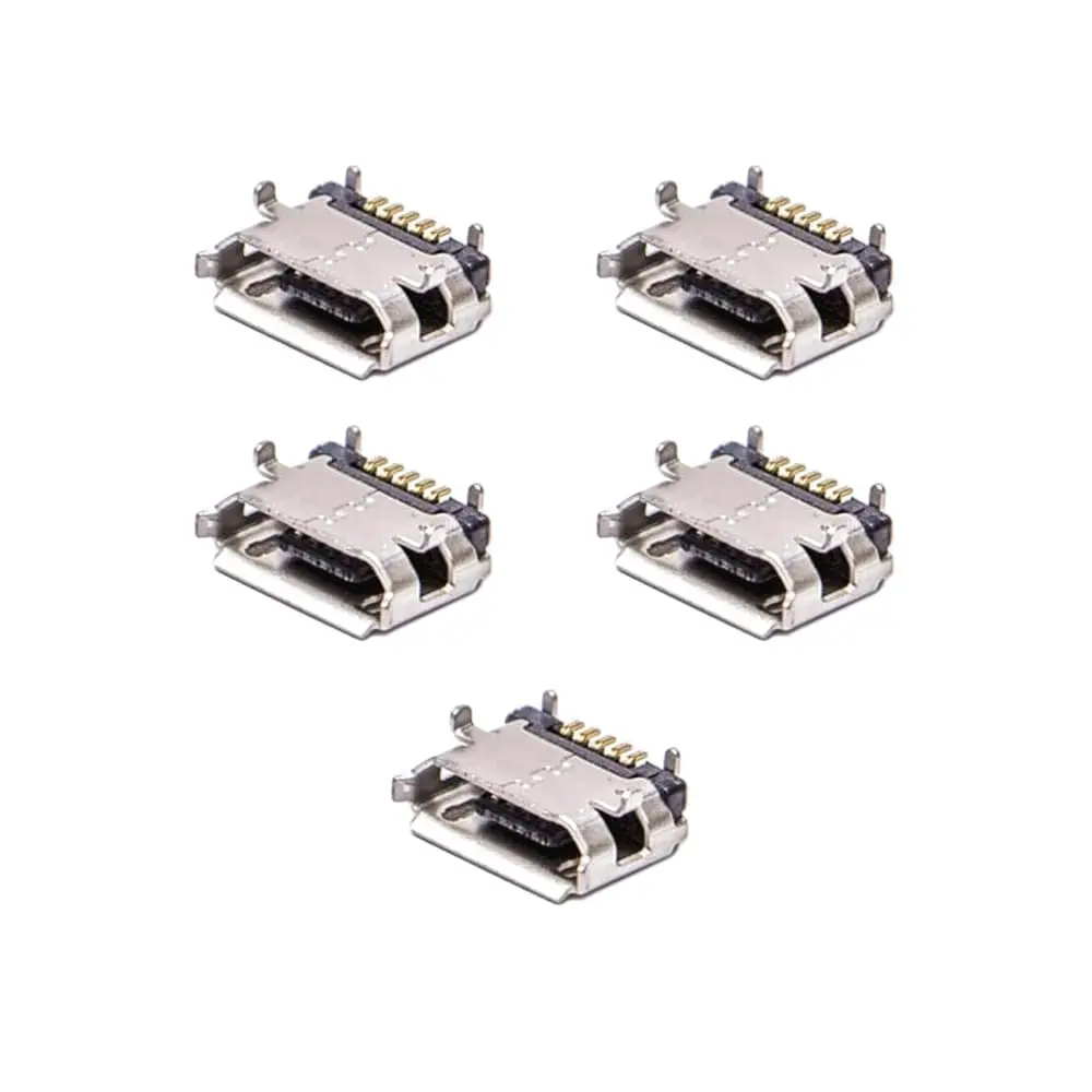

Micro USB B Female 5 Pin SMT Connector Type B Straight PCB Mount 8.3x4.45mm