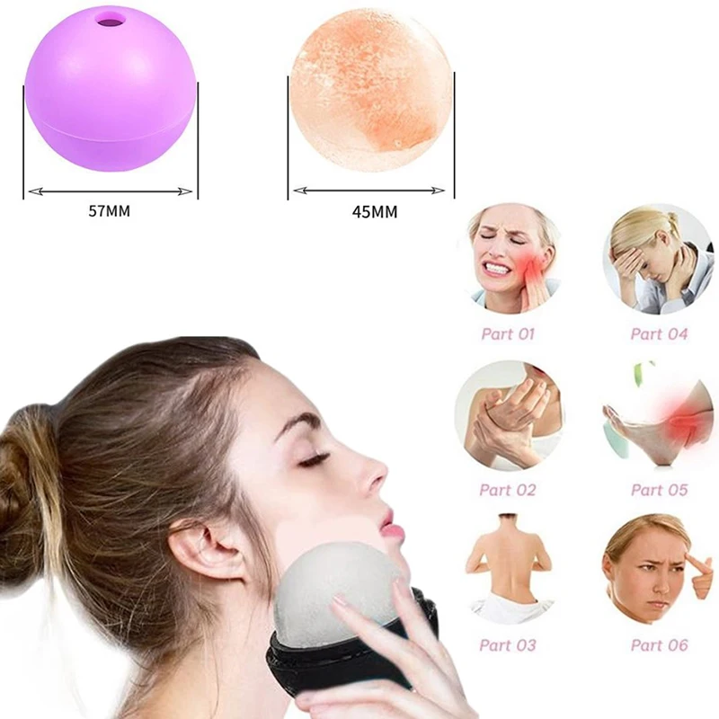 Rouleau à glace pour le visage et les yeux, beauté du visage, outils de soins de la peau, Cube de glace, moule à glace en Silicone, accessoires de beauté