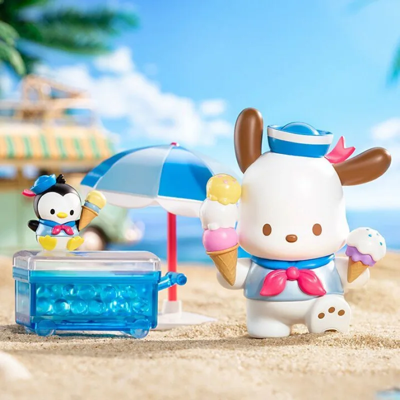 

Sanrio Pacha Dog Holiday Beach Series слепая коробка оптовая продажа кукла ручной работы настольное украшение подарок на день рождения