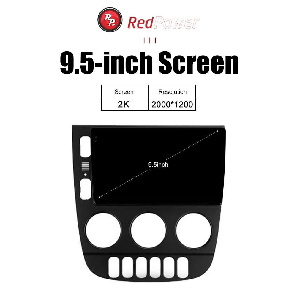 Car Radio 2K redpower HiFi for Mercedes- Benz M-class W163 ml 1997 - 2005 9.5 inch Car DVD Radio Android screen DSP