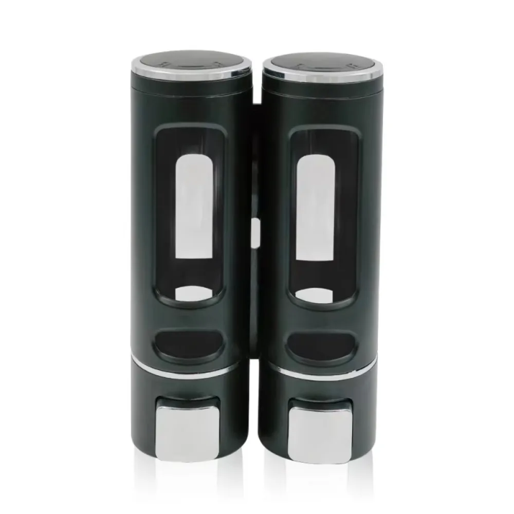 

Wall-Mount Soap Dispenser Manual Press 2/3 Head Hand Sanitizer Jar Drip Type Large Capacity Hand Soap Press Bottle Shampoo