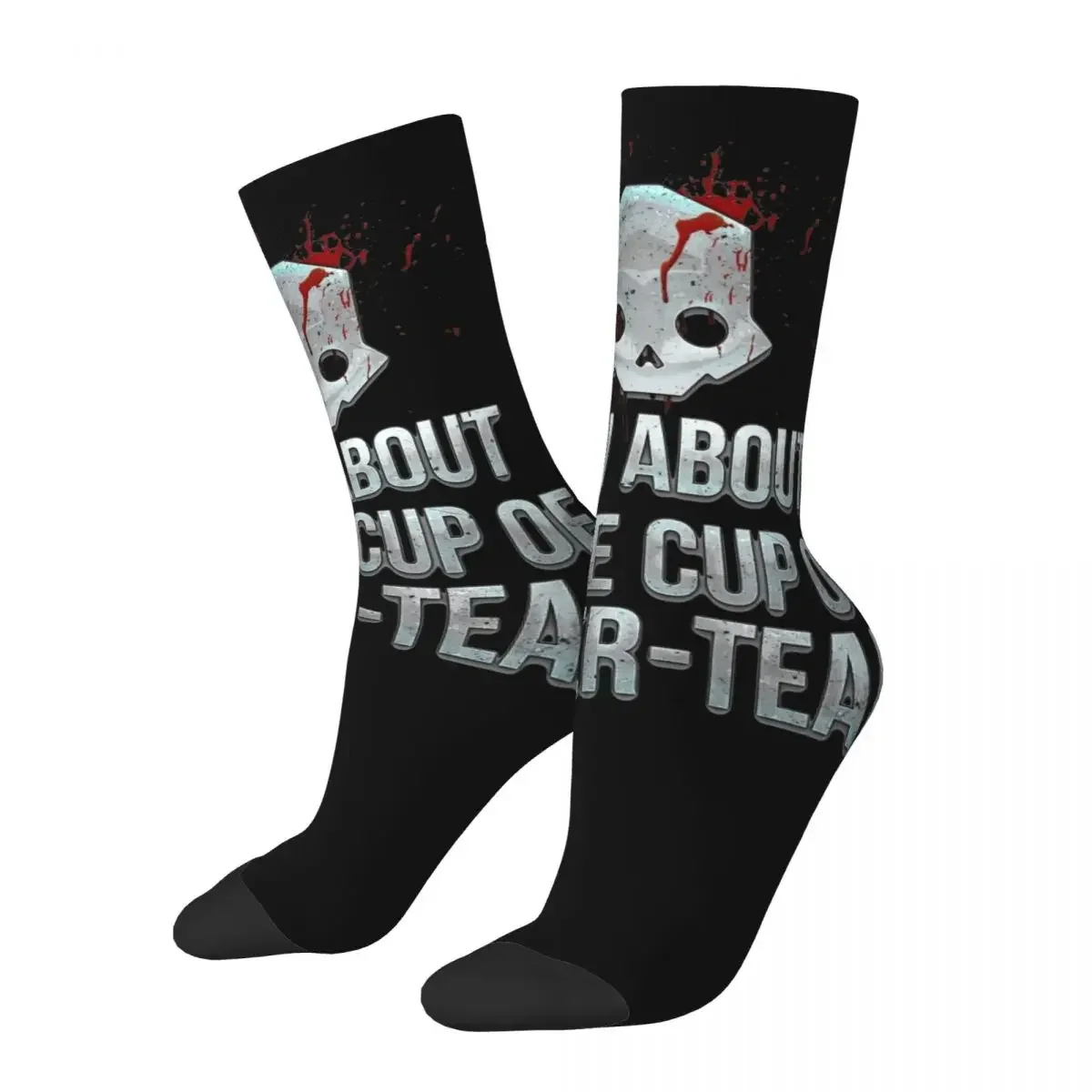 

Casual Helldivers Liber-Tea Sports Socks Polyester Middle Tube Socks for Women Men Breathable