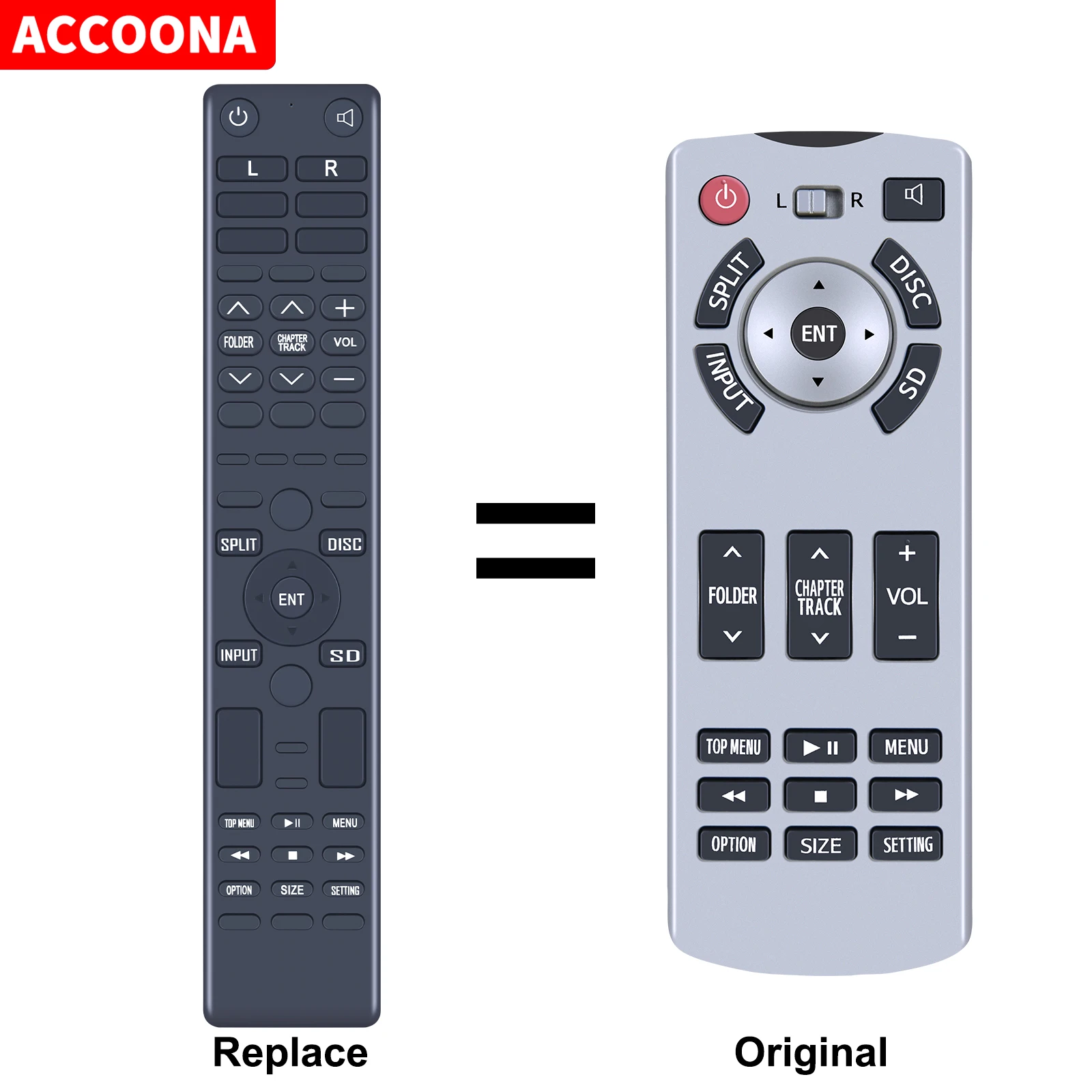 

Replace Remote For 2015-2017 Toyota Sienna Rear DVD Entertainment 86170-45030