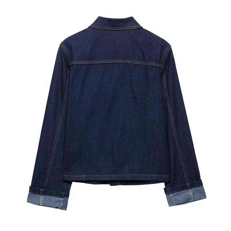 

Spring 2025 Women's Faion Slim Fit Denim Jaet Top And Midi Skirt Set Versatile Commute Ready Sli Ensemble
