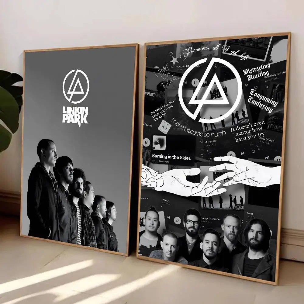 ملصق Rock Band L-Linkin Cool P-Parks ملصق ذاتي اللصق مناسب لأي سطح جدار مقاوم للماء والرطوبة