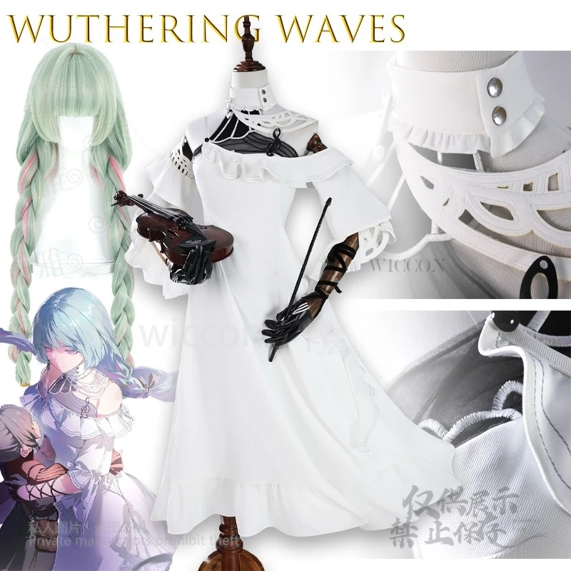 

Wuthering Waves Phrolova Cosplay Costume Gothic Anime Dress Set Game Character Outfit Game Halloween Kawaii Christmas Cute Cos