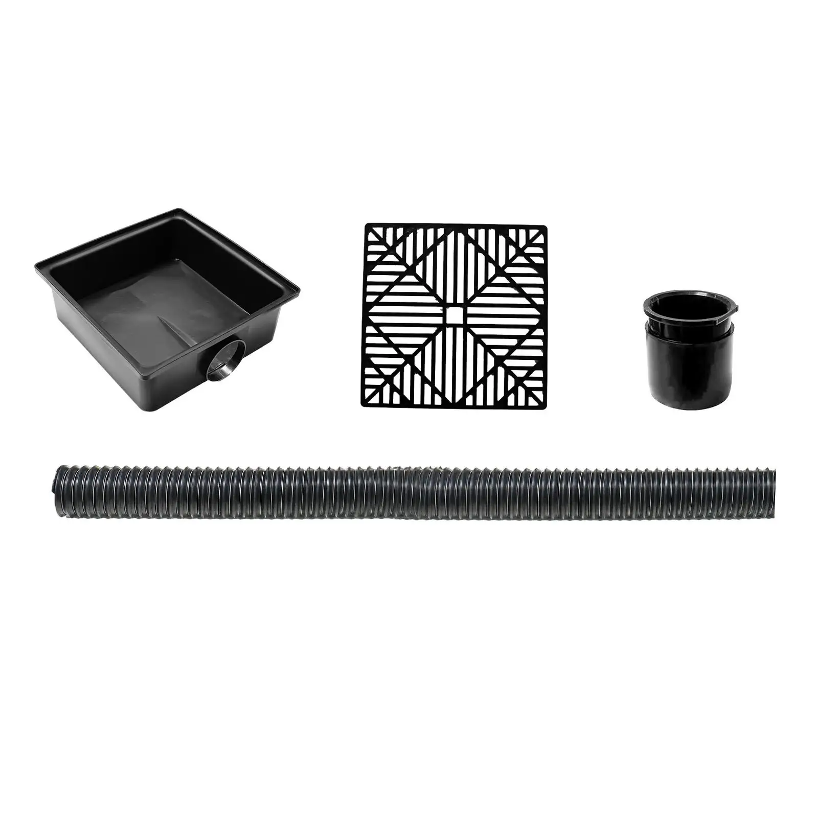 

Catch Basin Downspout Extension Kit Flexible Pipe Premium Rainwater Diverter